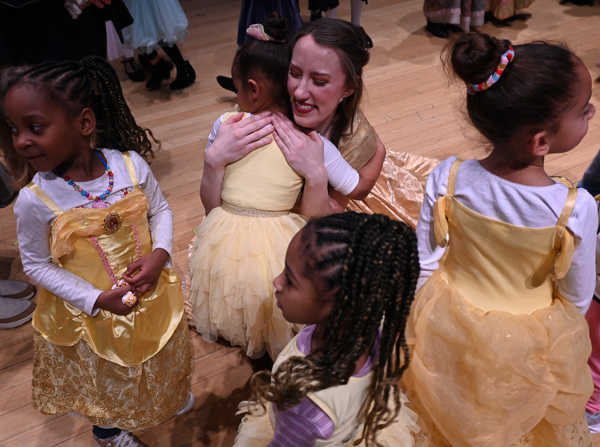 Backstage on the set of the Cadet Musical, Beauty and the Beast