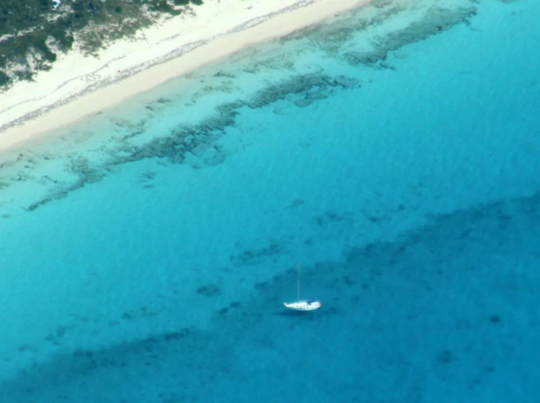 The crew of Coast Guard Cutter Paul Clark rescued a man stranded on Cay Sal, Bahamas, Friday.